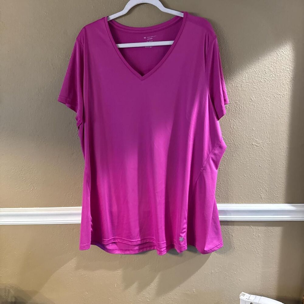 Tek-gear Women's Pink T-shirt, size 3X
